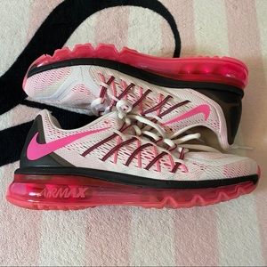 Nike Air Max White Pink Pow Black Running Sneakers